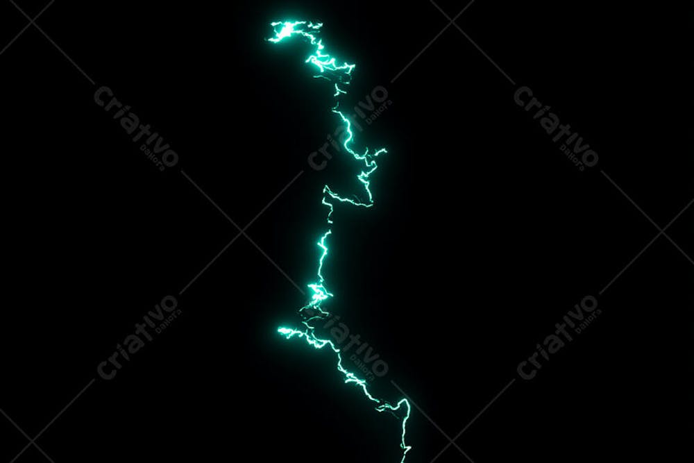 Raio elétrico overlay em alta qualidade