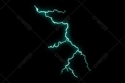 Raio elétrico overlay em alta qualidade