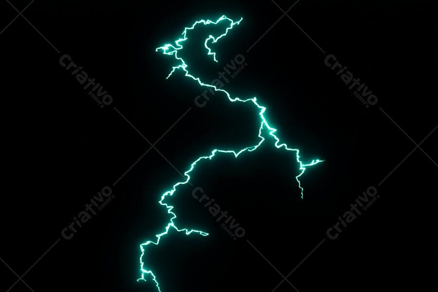 Textura Raio Verde para Efeito Elétrico