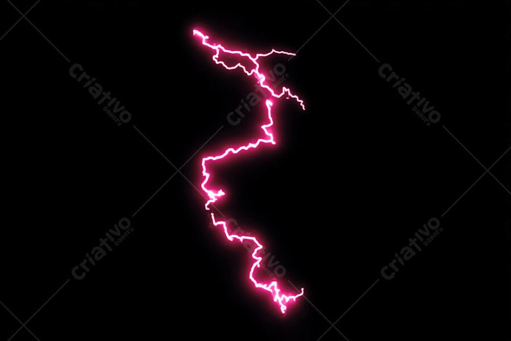 Raio elétrico overlay em alta qualidade