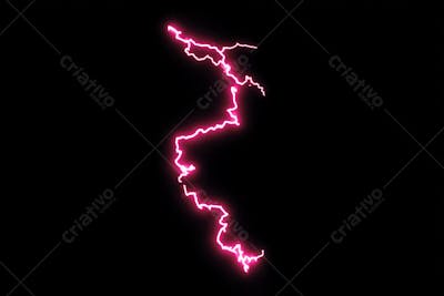 Raio elétrico overlay em alta qualidade