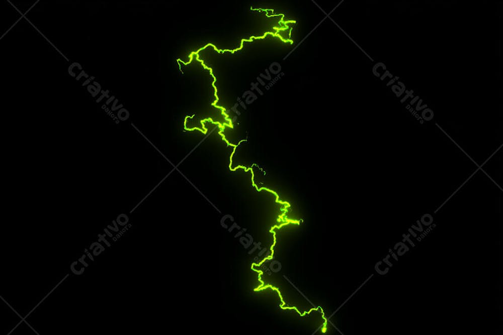Raio elétrico overlay em alta qualidade