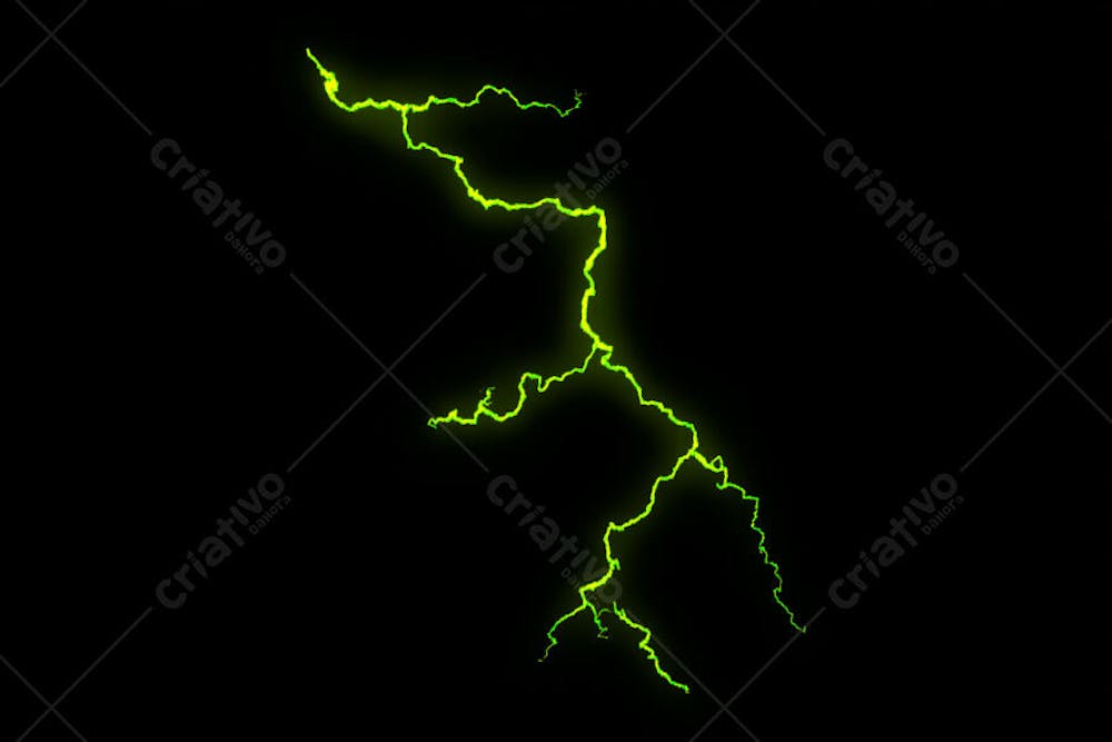 Raio elétrico overlay em alta qualidade