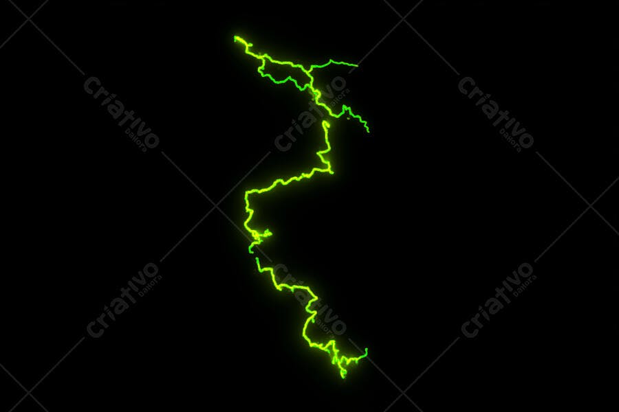 Textura Raio Verde para Fundo Neon