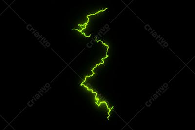 Raio elétrico overlay em alta qualidade