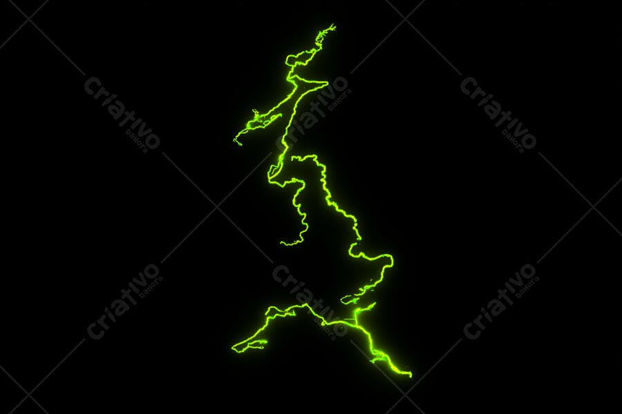 Textura mapa Reino Unido neon verde para fundo