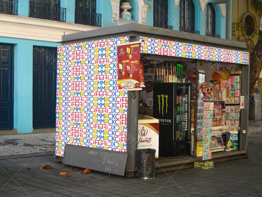 Mockup Banca de Jornal 2 - Av. Rio Branco - Recife/PE