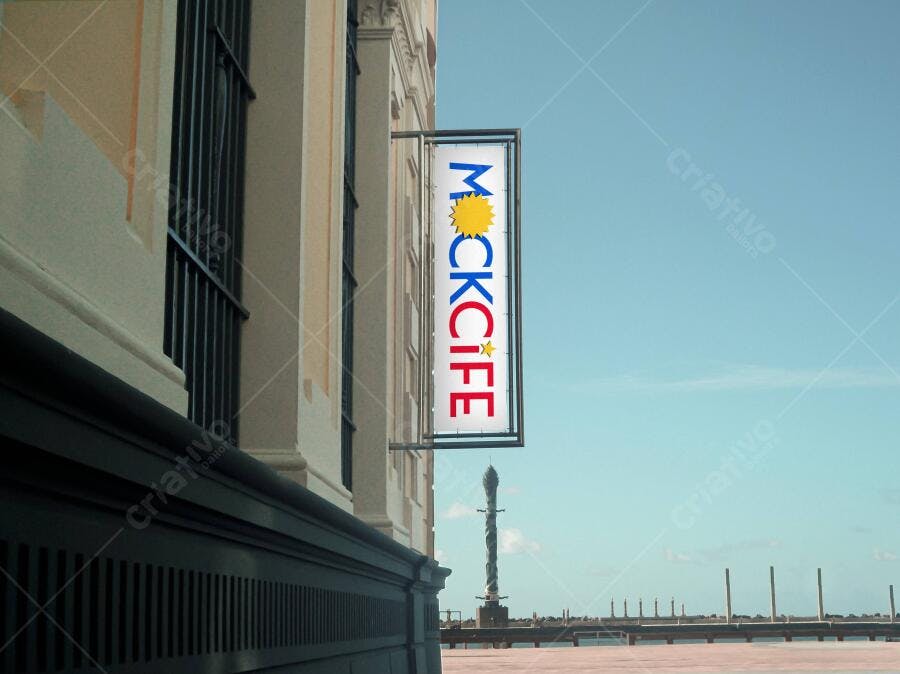 Mockup de Banner Externo para Negócio - Estilo Moderno