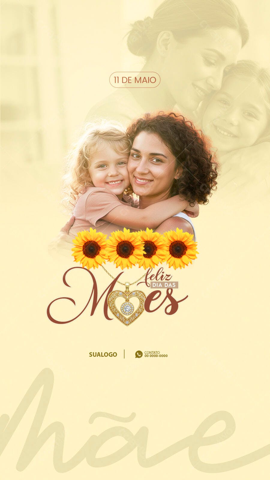 Flyer Dia das Mães 11 de Maio PSD Editável