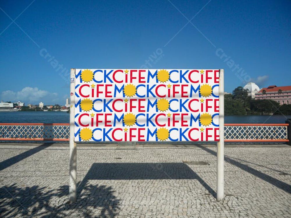 Mockup de placa de rua realista - Rua da Aurora