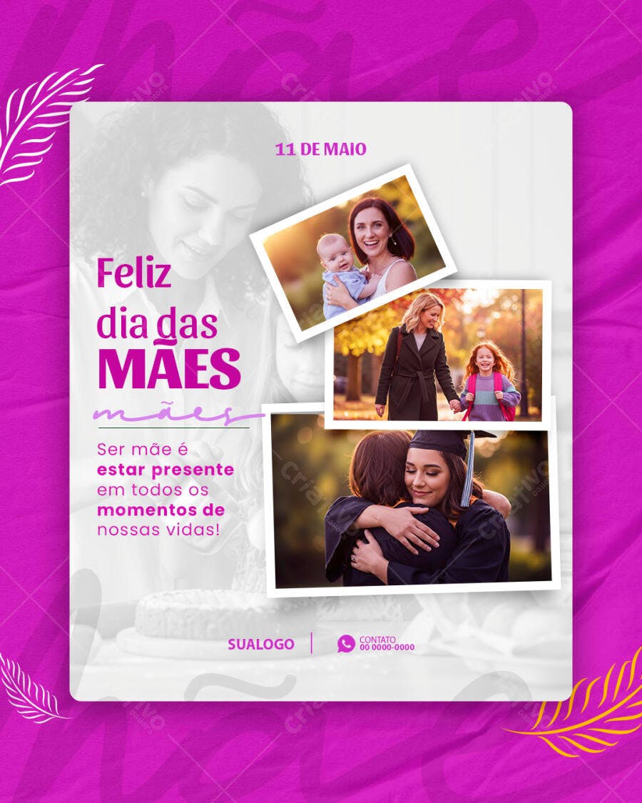 Postagem Dia das Mães PSD Editável