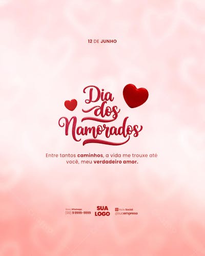 Dia dos namorados Social Media PSD Editável (6)
