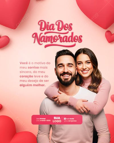 Dia dos namorados Social Media PSD Editável (1)