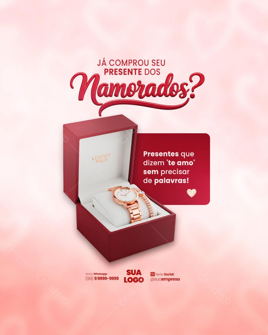 Postagem Dia dos Namorados PSD Editável