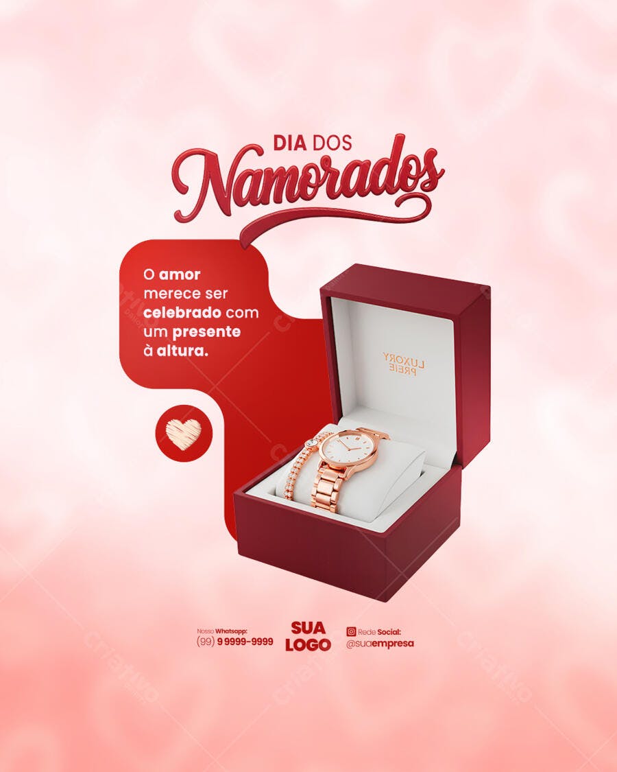 Postagem Dia dos Namorados PSD Editável