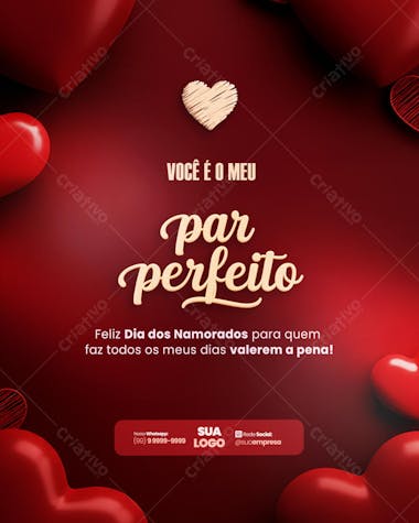 Dia dos namorados Social Media PSD Editável (12)