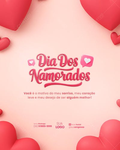 Dia dos namorados Social Media PSD Editável (11)
