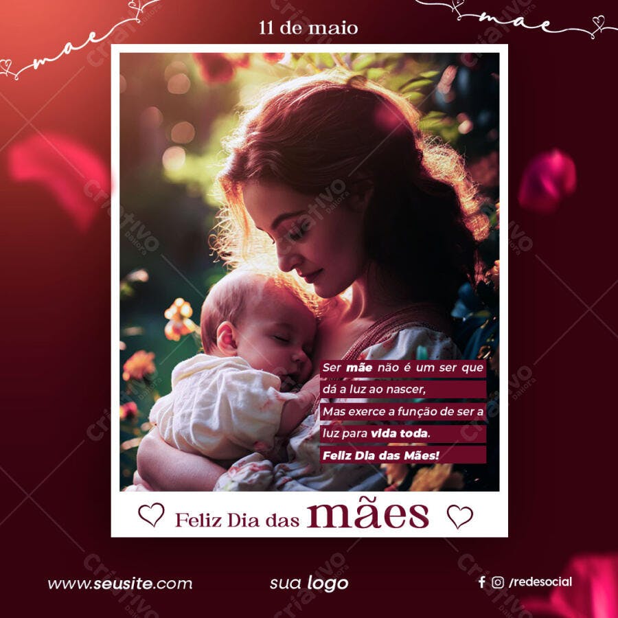 Postagem Dia das Mães PSD Editável