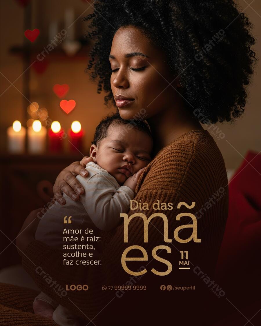 Flyer Dia das Mães PSD Editável