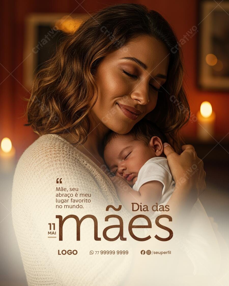 Postagem Dia das Mães PSD Editável
