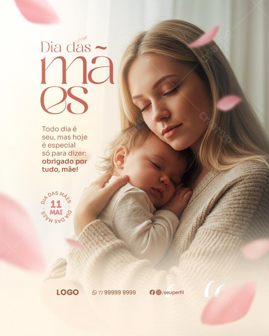 Flyer Dia das Mães PSD Editável