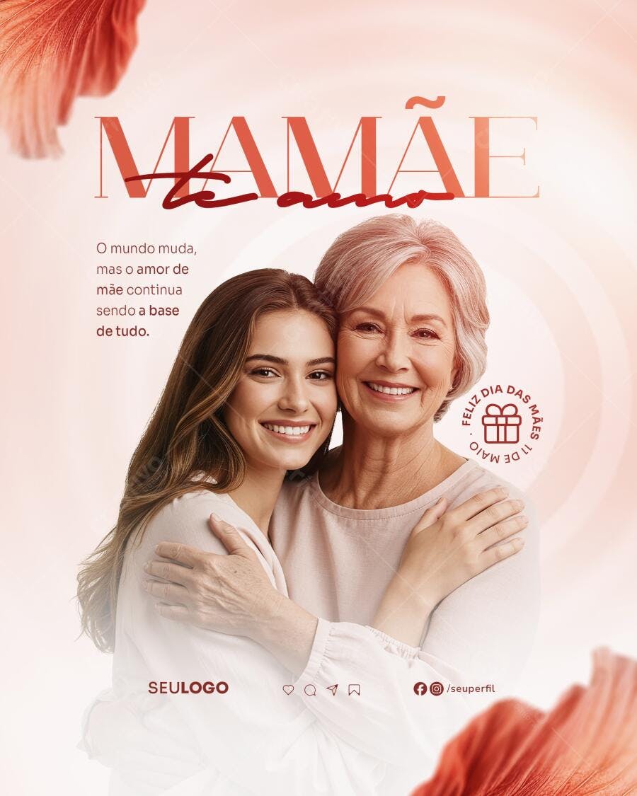 Postagem Dia das Mães PSD Editável