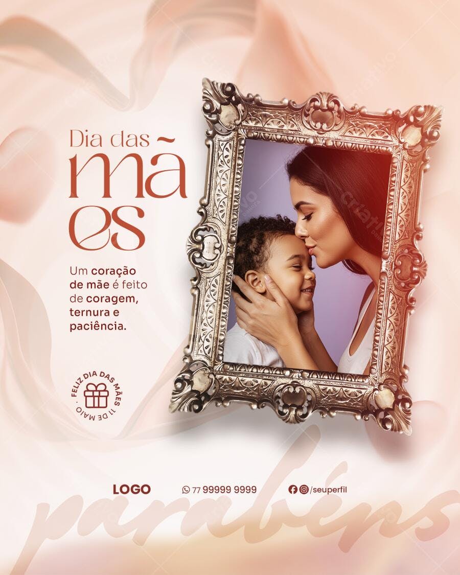 Flyer Dia das Mães PSD Editável