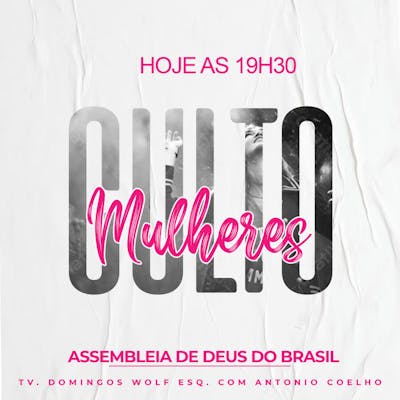 CULTO DE MULHERES