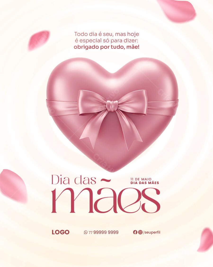 Flyer Dia das Mães PSD Editável