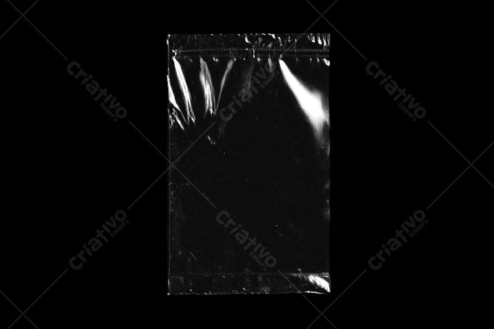 Overlay de plástico sobre fundo escuro