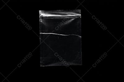 Overlay de plástico sobre fundo escuro