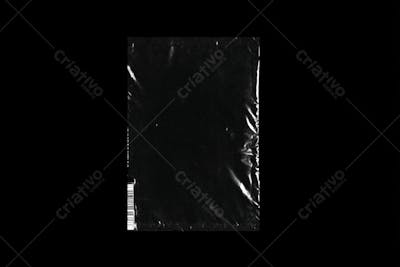 Overlay de plástico sobre fundo escuro