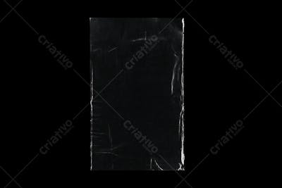 Overlay de plástico sobre fundo escuro