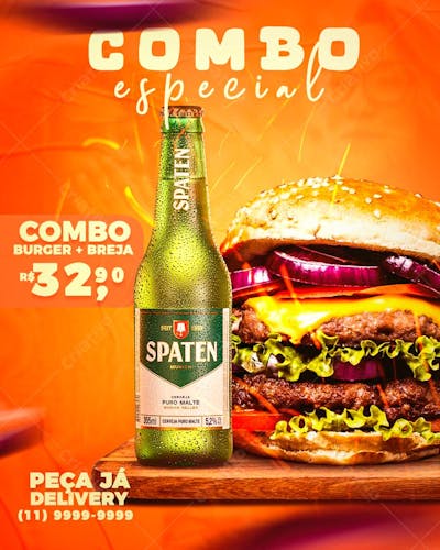FLYER COMBO ESPECIAL BURGUER