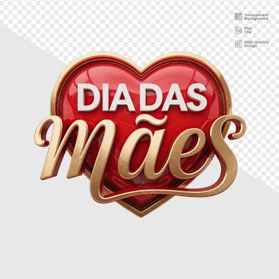 ELEMENTO 3D DIA DAS MAES 3