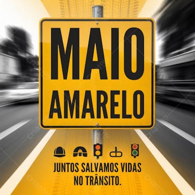 Arte Maio amarelo 