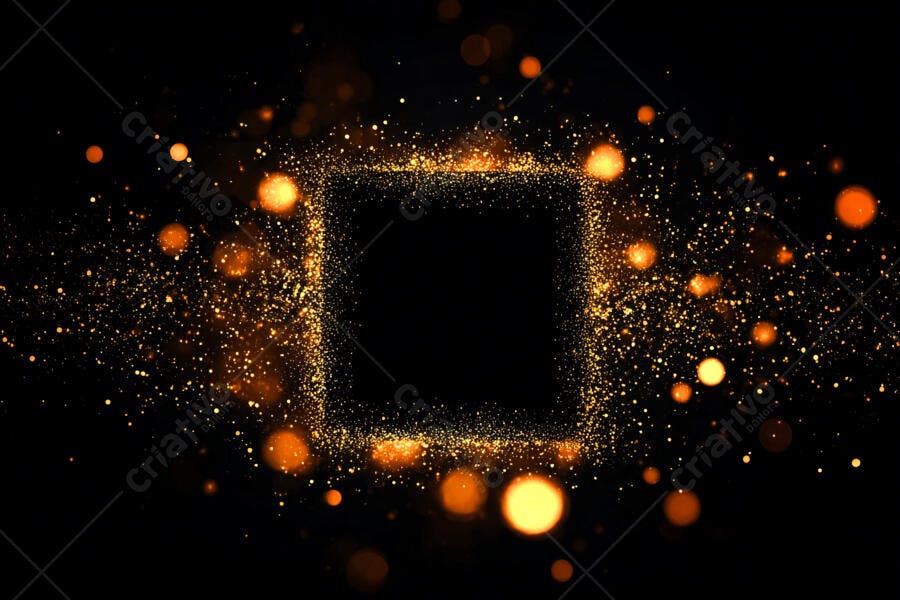 Textura Luzes Douradas para Fundo