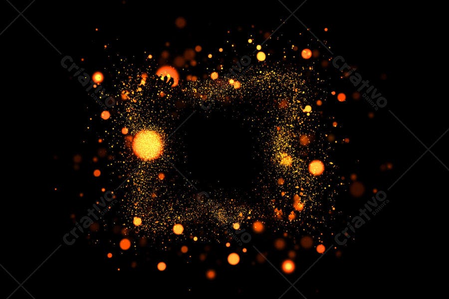 Textura Luzes Douradas para Fundo