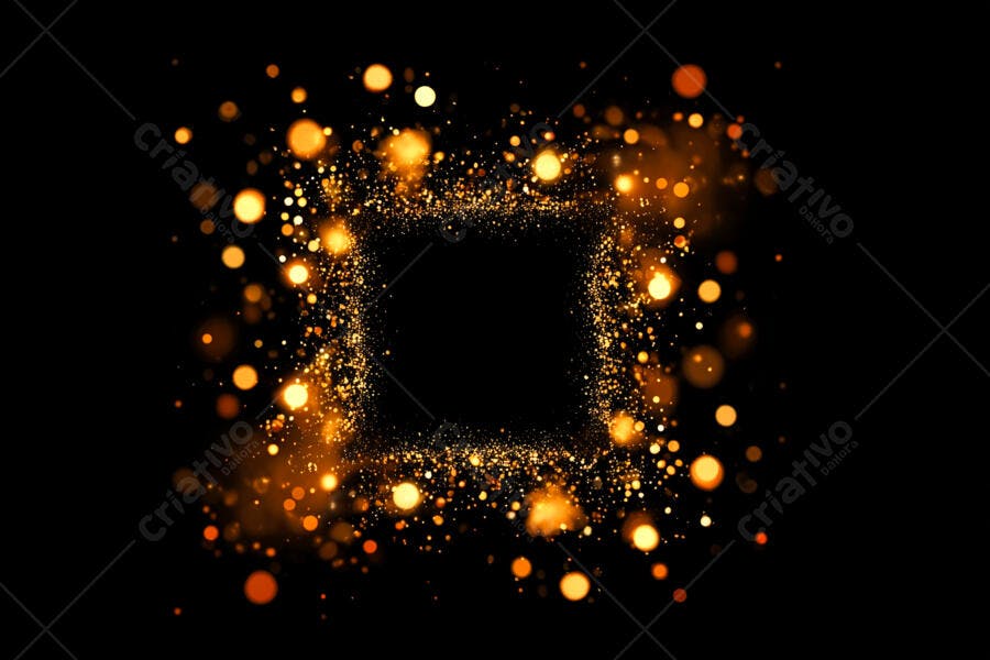 Textura Luzes Douradas para Fundo