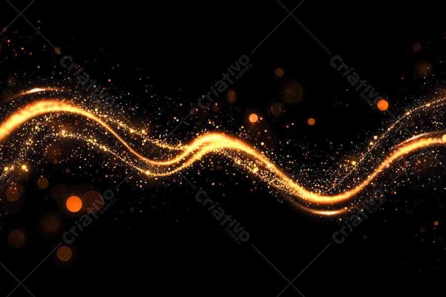 Textura Luzes Douradas para Fundo
