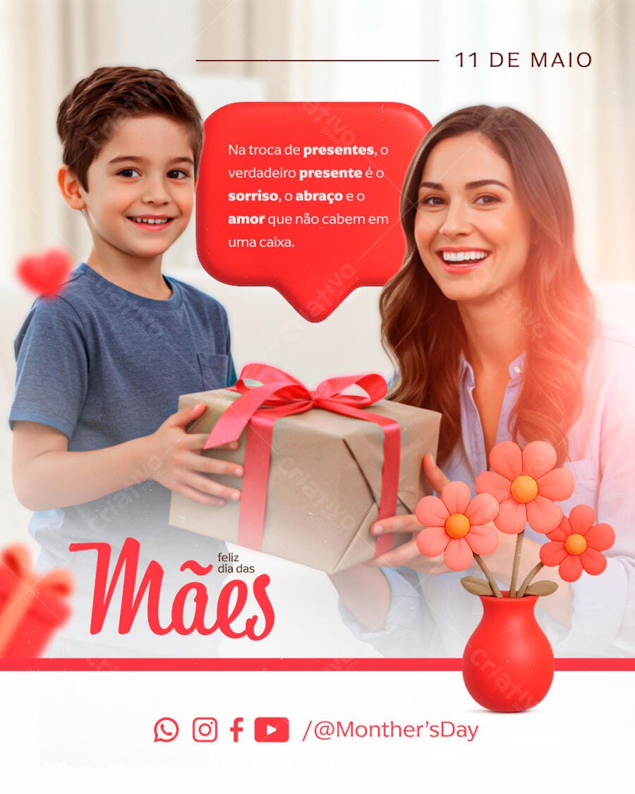 Flyer Dia das Mães PSD Editável