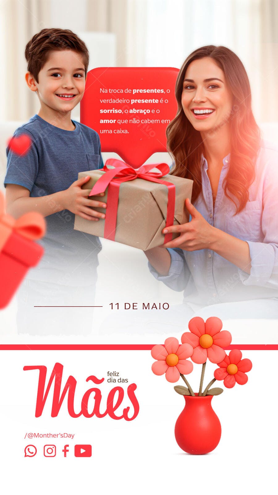 Flyer Dia das Mães PSD Editável