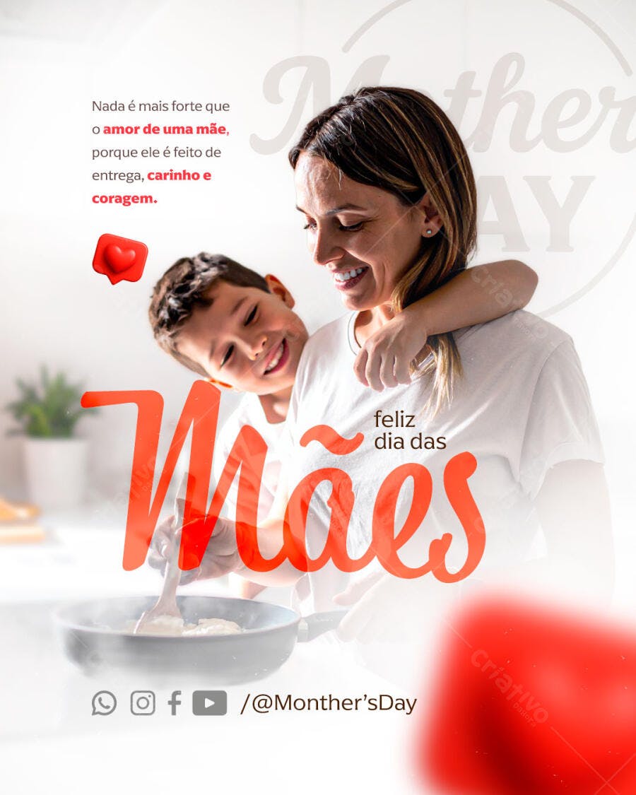 Postagem Dia das Mães PSD Editável