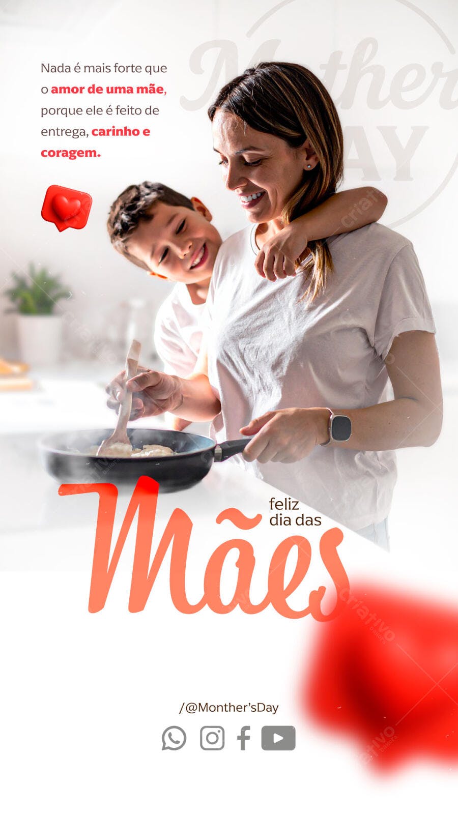 Postagem Dia das Mães PSD Editável