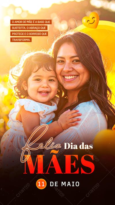 Post_Social_Media_Story_Dia_das_Mães_O_Amor de_Mãe