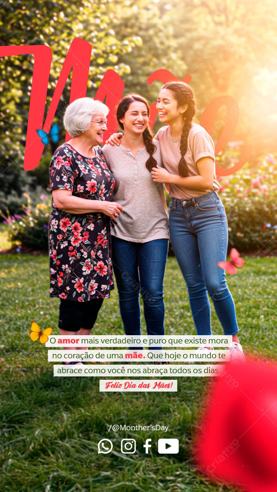 Flyer Dia das Mães PSD Editável