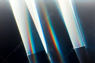 Overlay reflexo de vidro sobre fundo escuro