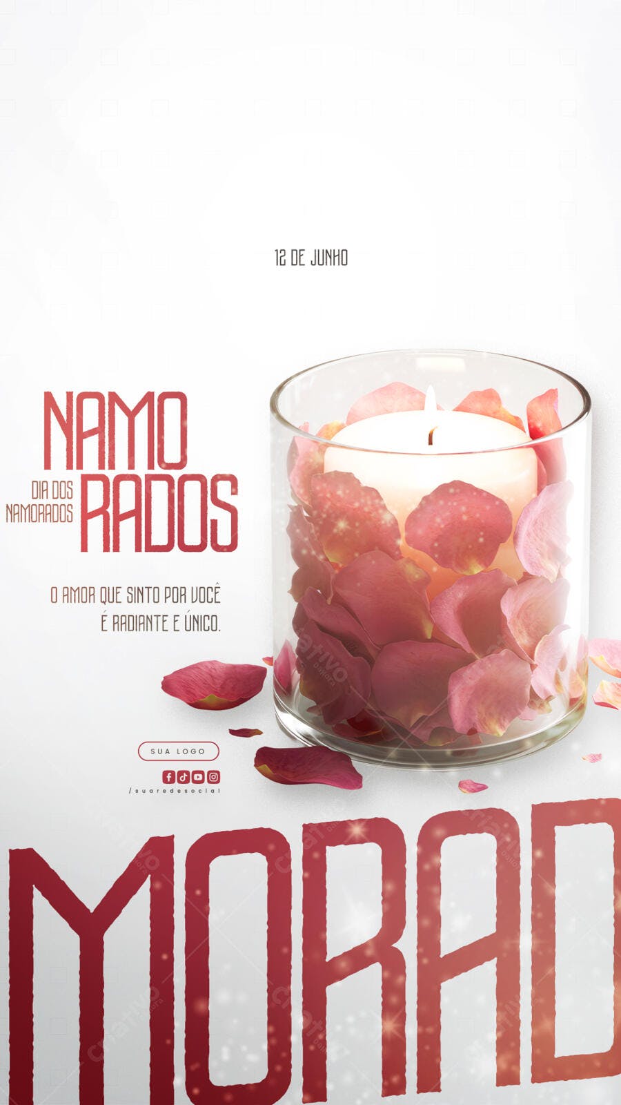 Flyer Dia dos Namorados PSD Editável