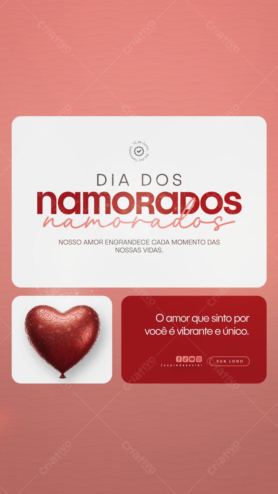 Postagem Dia dos Namorados PSD Editável