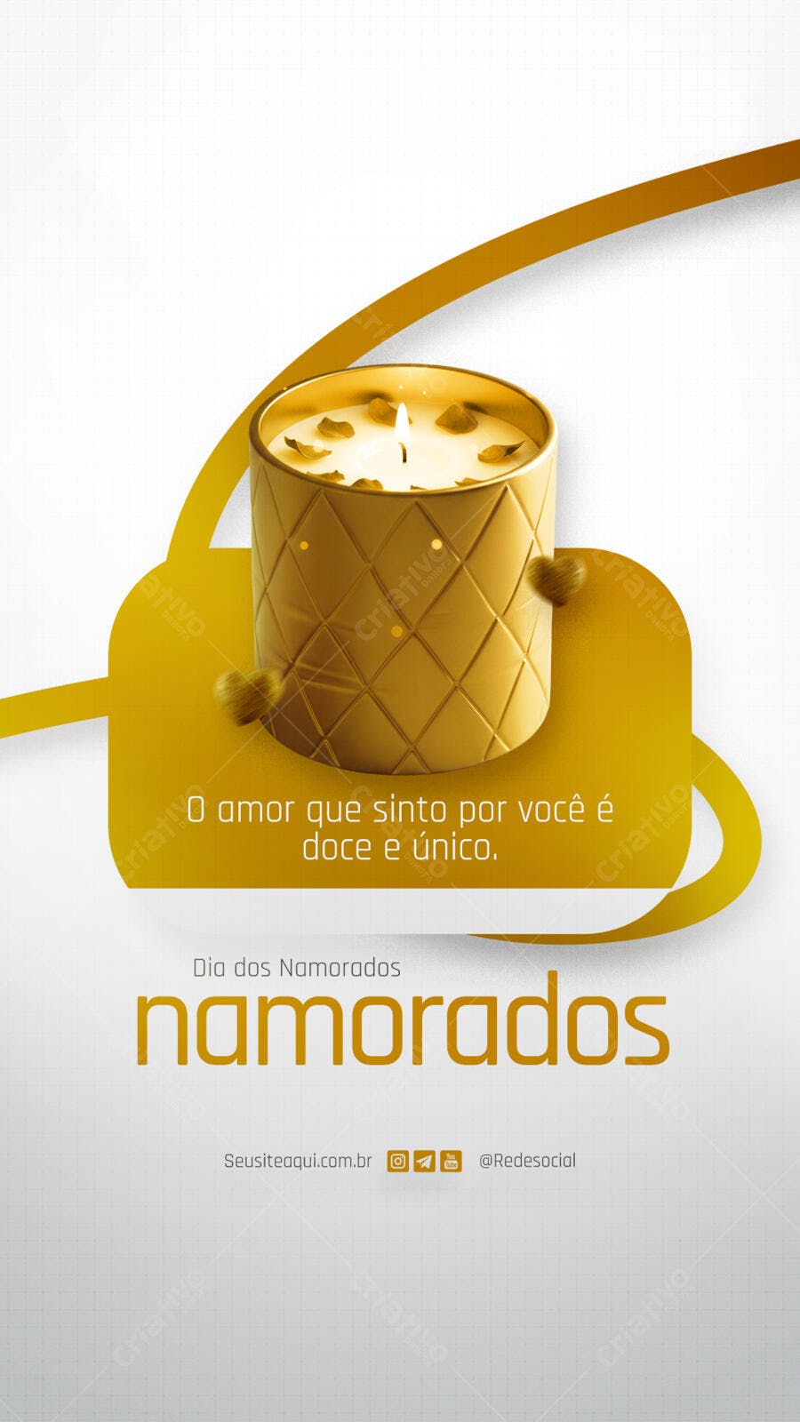 Flyer Dia dos Namorados PSD Editável